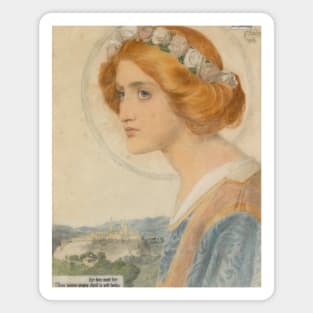 St. Dorothy by Frederick Sandys Magnet